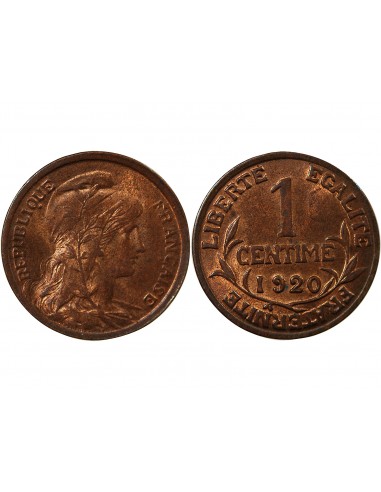 1 centime Bronze 1920 A Paris