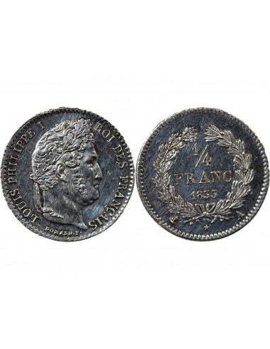 LOUIS PHILIPPE﻿ - 1/4 FRANC ARGENT 1833 A PARIS