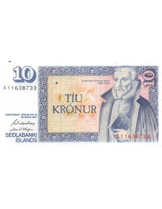 ISLANDE, ARNGRIMUR JONNSON - 10 KRONUR - P.NEUF 2