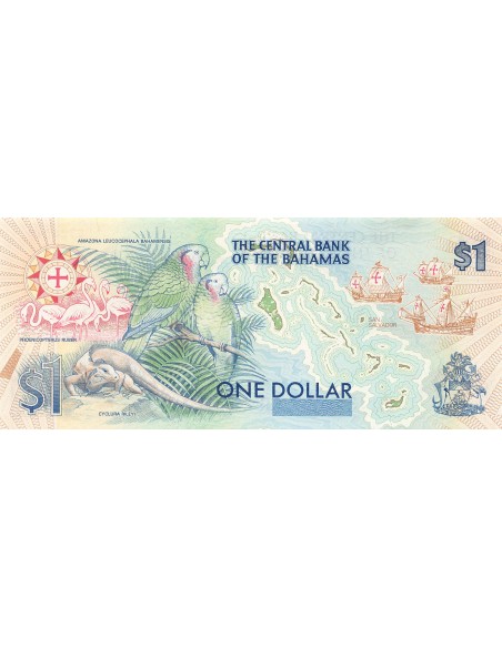 BAHAMAS, CHRISTOPHE COLOMB - 1 DOLLAR 1992 - P.NEUF