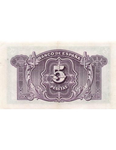 ESPAGNE - 5 PESETAS 1935 - TTB+