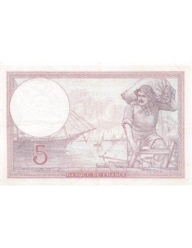 FRANCE - 5 FRANCS VIOLET 05/12/1940 - TTB+
