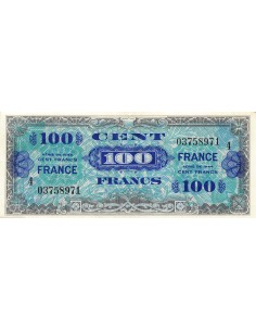 IMPRESSION AMERICAINE, FRANCE - 100 FRANCS 1944 SERIE 4 - TTB+ 2