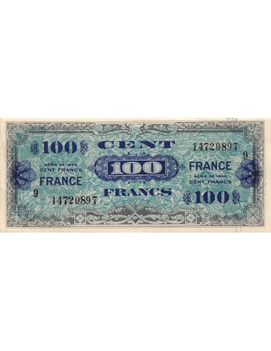 IMPRESSION AMERICAINE, FRANCE - 100 FRANCS 1944 SERIE 9 - SUP