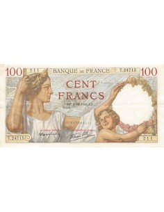FRANCE, SULLY - 100 FRANCS 02/10/1941 - TTB+ 2