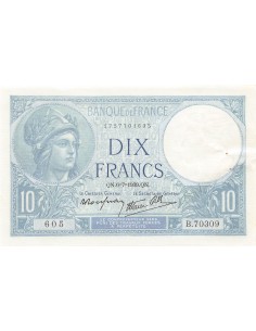 FRANCE - 10 FRANCS MINERVE 06/07/1939 - PSUP 2