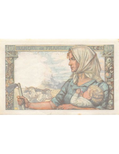 FRANCE, MINEUR - 10 FRANCS 25/03/1943 - SÉRIE G.44 - PSUP