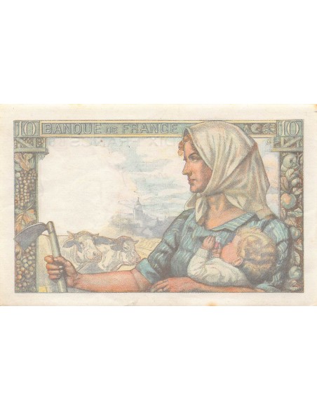 FRANCE, MINEUR - 10 FRANCS 25/03/1943 - SÉRIE G.44 - PSUP