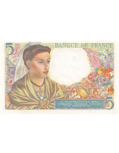 FRANCE - 5 FRANCS BERGER 23/12/1943 - SÉRIE N.110 - P.NEUF