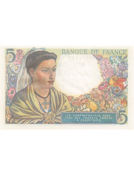 FRANCE - 5 FRANCS BERGER 30/10/1947 - SÉRIE D.145 - P.NEUF