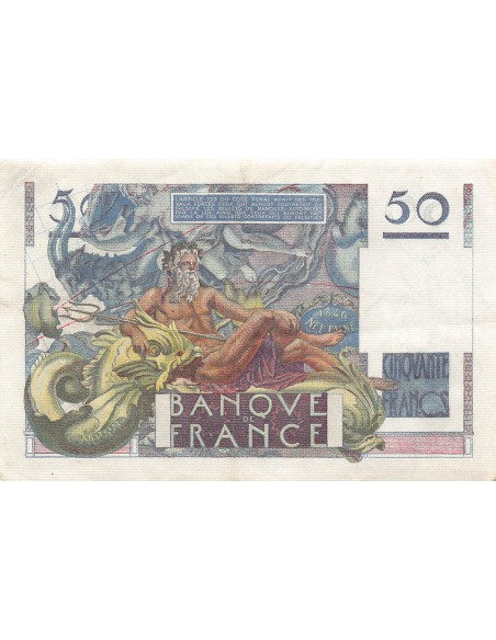 FRANCE - 50 FRANCS LE VERRIER 14/03/1946 - SÉRIE S.2 - TTB+