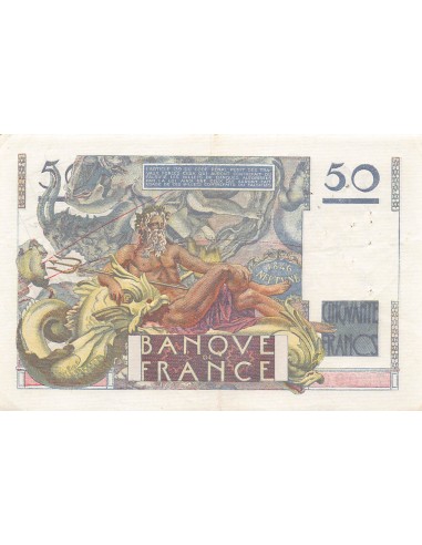 FRANCE - 50 FRANCS LE VERRIER 29/06/1950 - SÉRIE T.156 - TTB+
