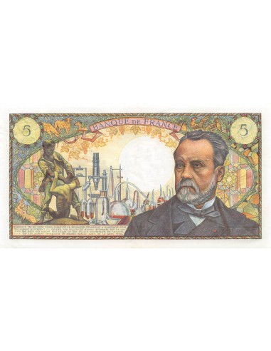 FRANCE, LOUIS PASTEUR - 5 FRANCS 06/02/1969 - SÉRIE T.93 - TTB+