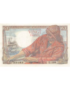 FRANCE, PÊCHEUR - 20 FRANCS 10/03/1949 - SÉRIE U.199 - SUP+