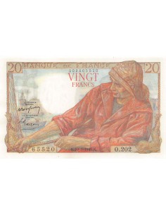 FRANCE, PÊCHEUR - 20 FRANCS 10/03/1949 - SÉRIE O.202 - PSUP