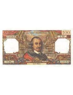 FRANCE, CORNEILLE - 100 FRANCS 01/04/1965 - SÉRIE Y.80 - PSUP
