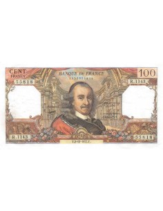 FRANCE, CORNEILLE - 100 FRANCS 02/12/1977 - SÉRIE R.1143 - TTB+ 2