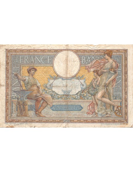 FRANCE, LUC-OLIVIER MERSON - 100 FRANCS 11/07/1908 - PTB