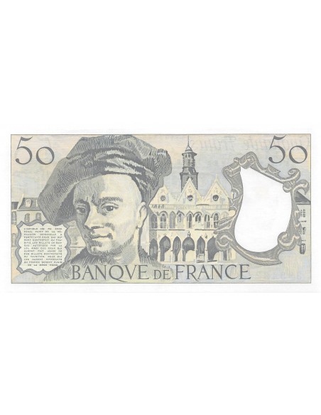 FRANCE, QUENTIN DE LA TOUR - 50 FRANCS 1989 - SERIE G.58 - SPL