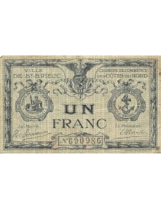 CHAMBRE DE COMMERCE, CÔTES DU NORD - 1 FRANC