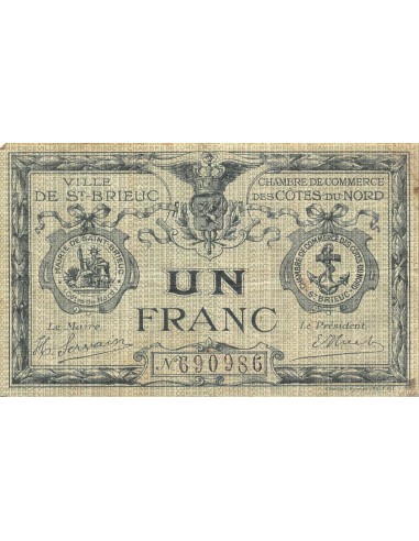 CHAMBRE DE COMMERCE, CÔTES DU NORD - 1 FRANC