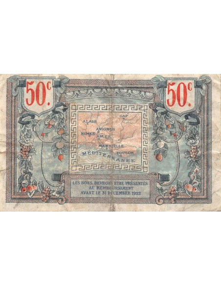 CHAMBRE DE COMMERCE, REGION PROVENCALE - 50 CENTIMES 1922