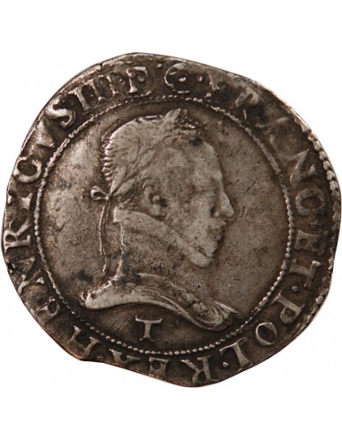 HENRI III - FRANC AU COL PLAT 1577 T NANTES - R5