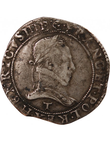 HENRI III - FRANC AU COL PLAT 1577 T NANTES - R5