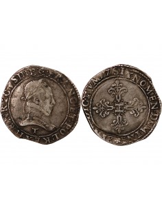 HENRI III - FRANC AU COL PLAT 1577 T NANTES - R5 2