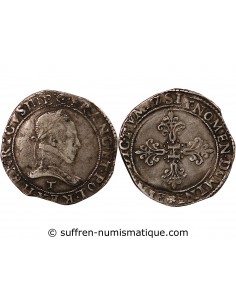 HENRI III - FRANC AU COL PLAT 1577 T NANTES - R5