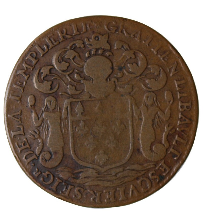 MAIRE DE NANTES - GRATIEN LIBAULT, SIEUR DE LA TEMPLERIE JETON CUIVRE 1671