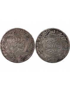 MAROC, YOUSSEF - 10 DIRHAMS ARGENT 1331 (1913) 2