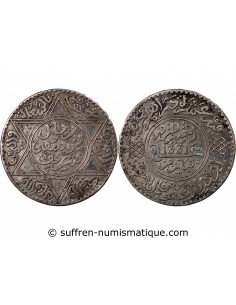 MAROC, YOUSSEF - 10 DIRHAMS ARGENT 1331 (1913)