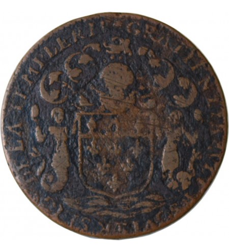 MAIRE DE NANTES - GRATIEN LIBAULT, SIEUR DE LA TEMPLERIE JETON CUIVRE 1671