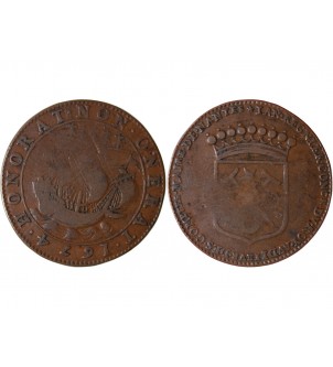 MAIRE DE NANTES - JEAN REGNIER, SIEUR DE LA SOUCHAIS JETON CUIVRE 1674 2