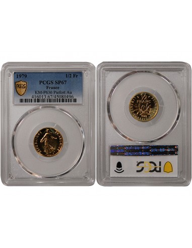 SEMEUSE - 1/2 FRANC OR 1979 PIEFORT - PROOF SP67