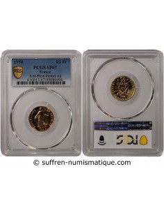 SEMEUSE - 1/2 FRANC OR 1979 PIEFORT - PROOF SP67