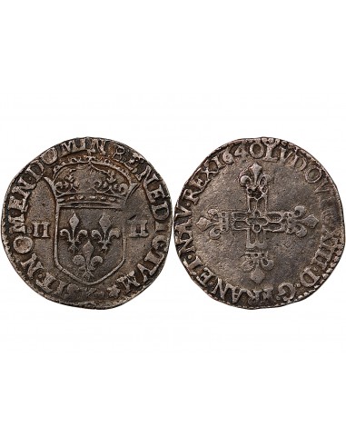 LOUIS XIII - 1/4 ECU ARGENT 1640 K BORDEAUX