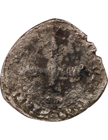 HENRI III - 1/8 ECU ARGENT 1589 T NANTES