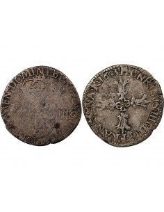 HENRI IV﻿ - 1/8 ECU ARGENT 1603 I LIMOGES 2