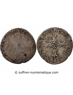 HENRI IV﻿ - 1/8 ECU ARGENT 1603 I LIMOGES