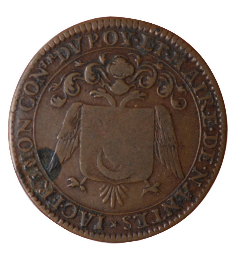 MAIRE DE NANTES - JACQUES FREMON, SIEUR DU BOUFFAY JETON CUIVRE 1680