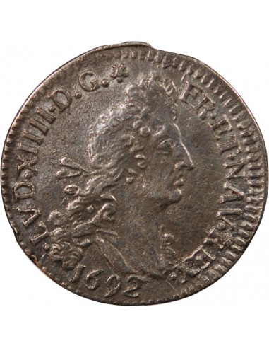 LOUIS XIV﻿ - 4 SOLS AUX DEUX L 1692 RENNES
