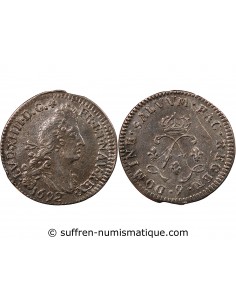 LOUIS XIV﻿ - 4 SOLS AUX DEUX L 1692 RENNES