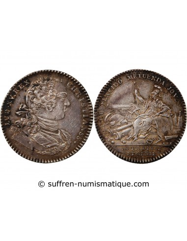 ARTILLERIE ET GENIE, LOUIS XV - JETON ARGENT