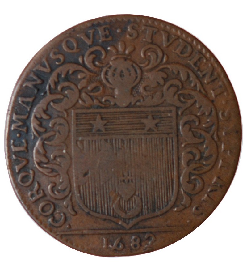 MAIRE DE NANTES - LOUIS MESNARD, SIEUR DU PAVILLON JETON CUIVRE 1682