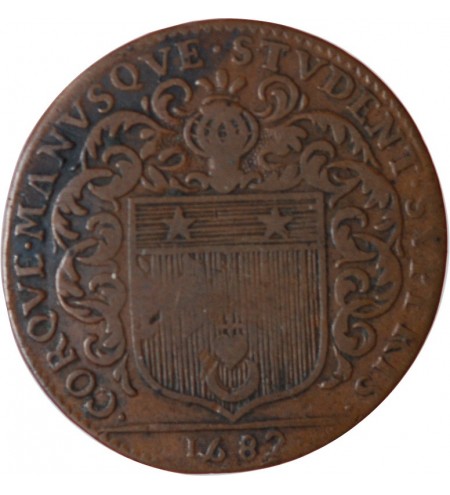 MAIRE DE NANTES - LOUIS MESNARD, SIEUR DU PAVILLON JETON CUIVRE 1682