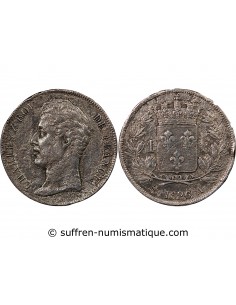 CHARLES X - 1 FRANC ARGENT 1826 A PARIS