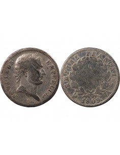 NAPOLEON Ier - 1 FRANC ARGENT 1809 A PARIS Type Empire 2