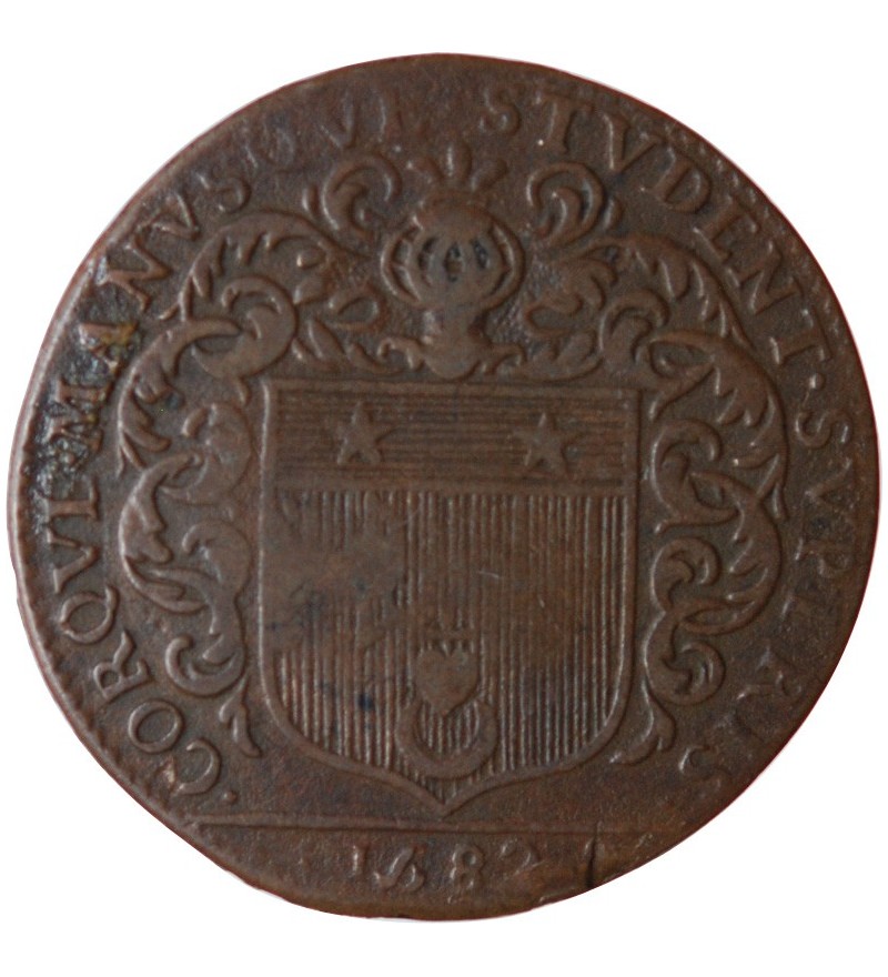 MAIRE DE NANTES - LOUIS MESNARD, SIEUR DU PAVILLON JETON CUIVRE 1682